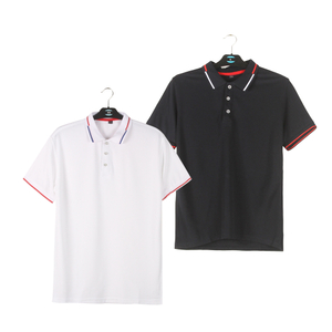 Stockpapa Apparel Stock Herren-Golfhemden mit Farbblock-Ausschnitt