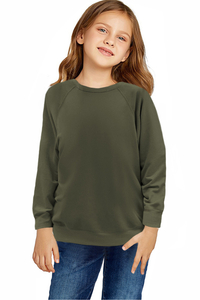 Stockpapa Großhandel Raglanärmel Pullover Kinder Sweatshirt