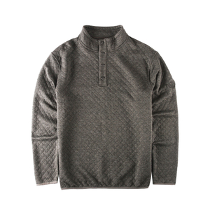 Herren-Pullover mit Knöpfen, FLece-Pullover